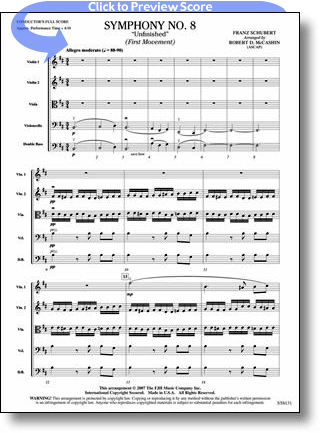 Franz Schubert - Symphony #8 'Unfinished' (1st mov)