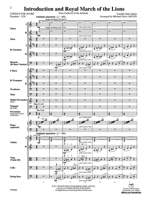 Camille Saint-Saëns - Introduction and Royal March of the Lions (from Carnival of the Animals)