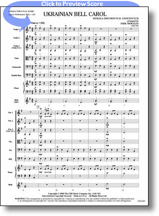 Mykola D. Leontovich - Ukraian Bell Carol