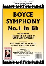 William Boyce - Symphonie no.1 in Bb