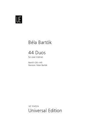 Béla Bártok - 44 duos