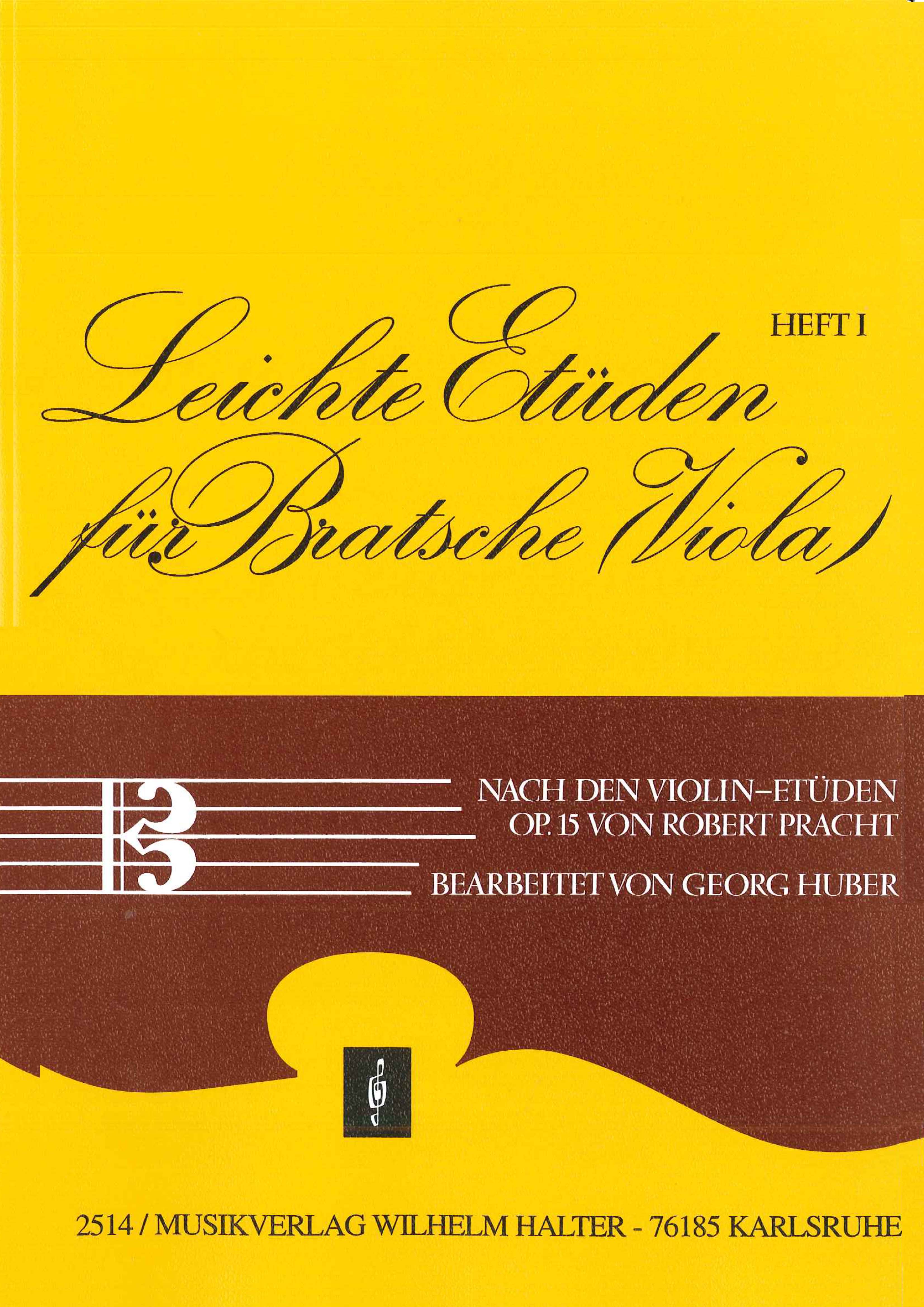 Robert Pracht - Leichte Etüden für Bratsche vol.1